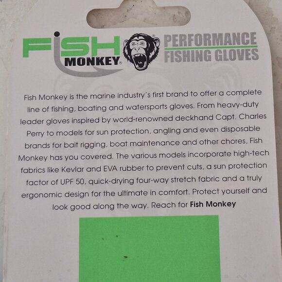 Fish Monkey THE CRUSHER ROYAL Performance Fishing Glove UPF 50+ ONE GLOVE size L - Picture 7 of 7